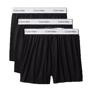 Calvin Klein Men's Icon Cotton Stretch 3-Pack Slim Boxer Underwear